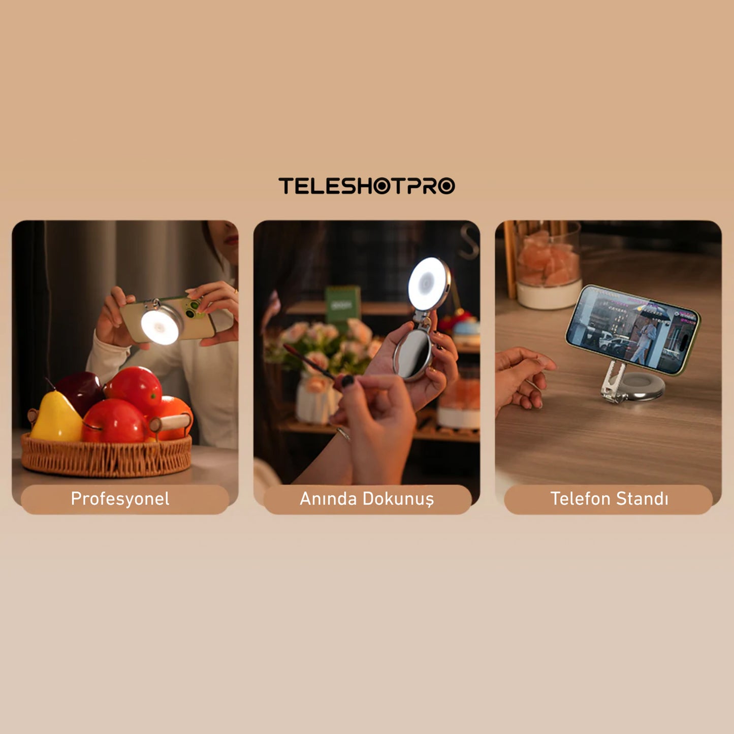 TeleshotPro™ - Magnetic Selfie Ring Light