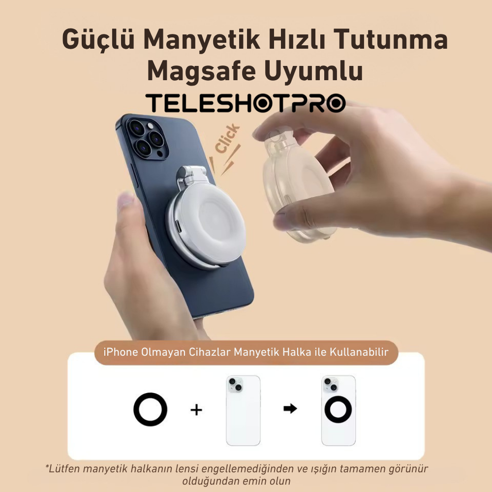 TeleshotPro™ - Magnetic Selfie Ring Light