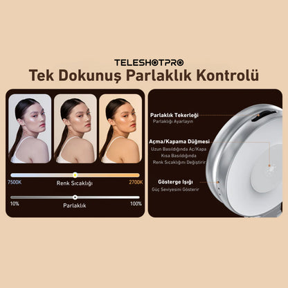 TeleshotPro™ - Magnetic Selfie Ring Light ( Selfie Işığı )